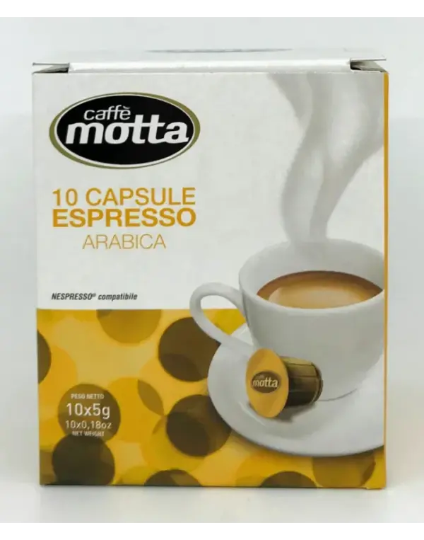 Caffe Motta Arabica Espresso Capsules for Nespresso - 10 Count