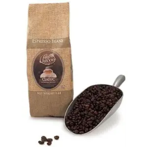 Caffe Sacco Classic Espresso Whole Bean Coffee 16oz (1 LB) Bag