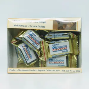 Calabrian Hard Nougat by Cundari - Traditional Italian Candy 200g