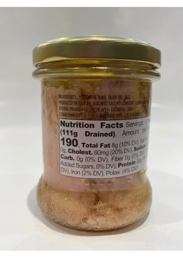 Callipo Yellowfin Tuna in Olive Oil, 6oz Can - Image 3