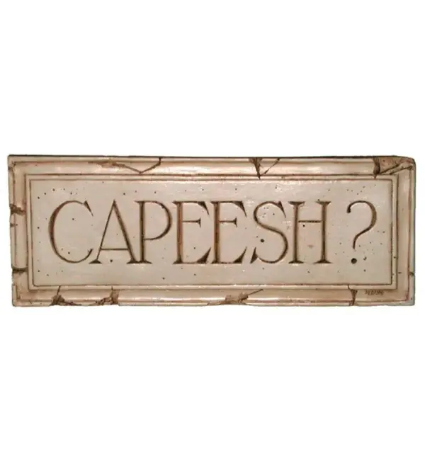Capeesh Wall Plaque - Humorous Home Decor Sign