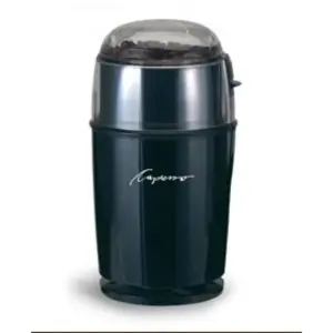 Capresso Black Cool Grind Coffee Bean Grinder for Fresh Brews