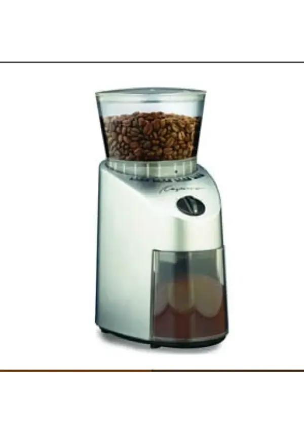 Capresso Infinity Silver Burr Coffee Grinder - Image 5