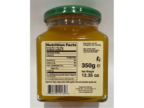 Casa Giulia Sicilian Orange Jam Jar 12.35 oz - Image 2