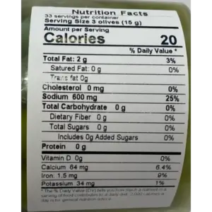 Castelvetrano Green Olives in Sweet Brine - Sicilian - 1.1 lb