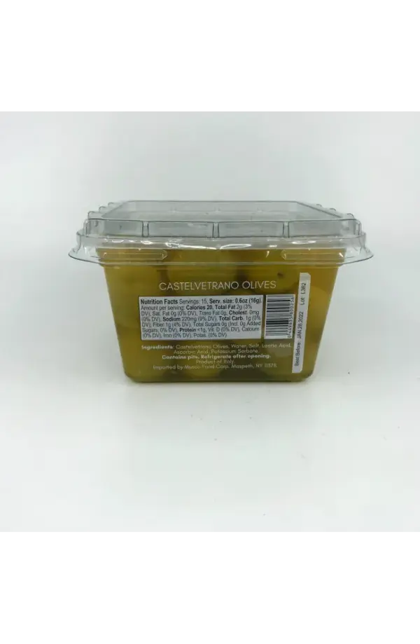 Castelvetrano Green Olives Italian Buttery Mild Net Wt 450g