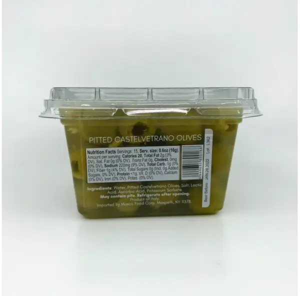 Castelvetrano Pitted Green Olives 450g Ready to Eat
