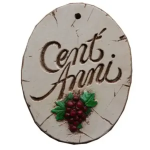Cent Anni Wall Art - Italian 100 Year Blessing Plaque