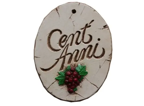 Cent Anni Wall Art - Italian 100 Year Blessing Plaque
