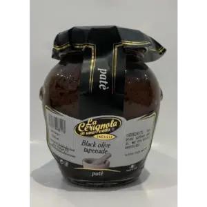 Cerignola Black Olive Spread 340g - Rich Italian Olive Tapenade