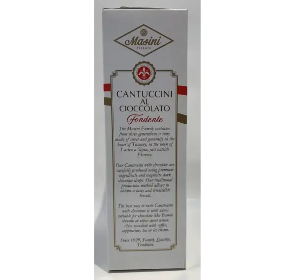 Chocolate Cantuccini Biscuits - Dark Chocolate, 200g - Image 3