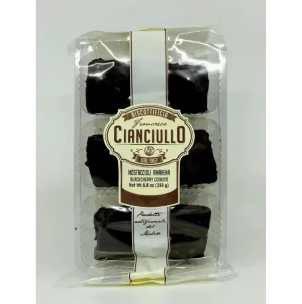 Cianciullo Amarena Mostaccioli Italian Cookies 250g - Image 2