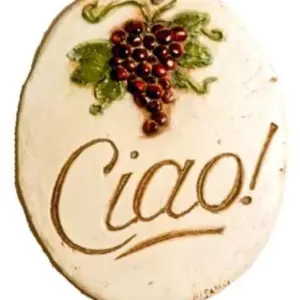 Ciao Decorative Wall Plaque - Elegant Home Decor Sign 643