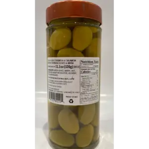 Cinquina Italian Cerignola Green Olives Large Meaty 11 oz