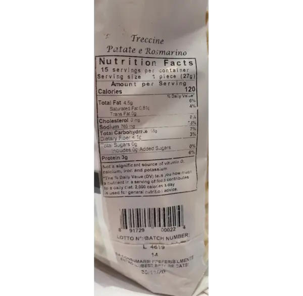 Colacchio Potato & Rosemary Braided Breadsticks 14.11 oz