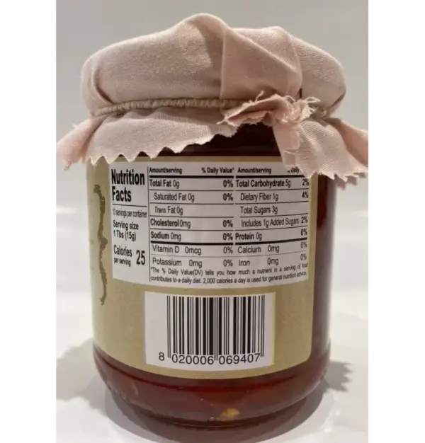 Coluccio Hot Pepper Spread Condiment Jar 7.1 oz