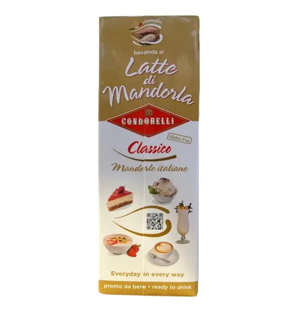 Condorelli Almond Drink 1000ml - Natural Unsweetened Plant Milk - Image 2
