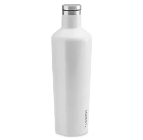 Corkcicle Wine Canteen - 25oz Insulated Thermos Bottle in White