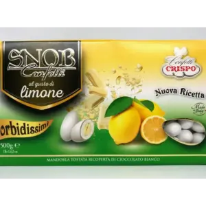 Crispo Limone Confetti Snob Candy - 500g Italian Lemon Flavored Treats
