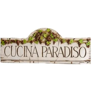 Cucina Paradiso Italian Kitchen Wall Plaque - Decorative Art
