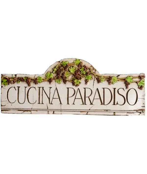 Cucina Paradiso Italian Kitchen Wall Plaque - Decorative Art
