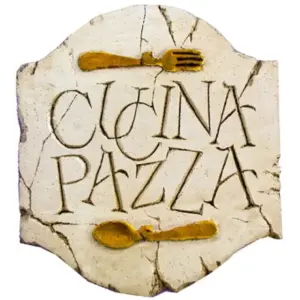 Cucina Pazza Crazy Kitchen Wall Plaque - Decorative Sign