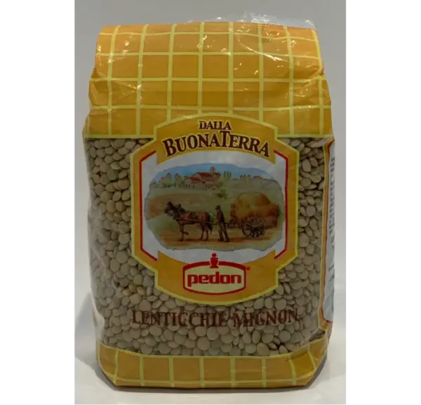 Dalla Buona Terra Small Lentils 500g | Premium Italian Legumes 1.1lb