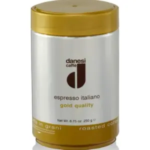 Danesi Gold Whole Bean Coffee 250g Can - Premium Italian Blend