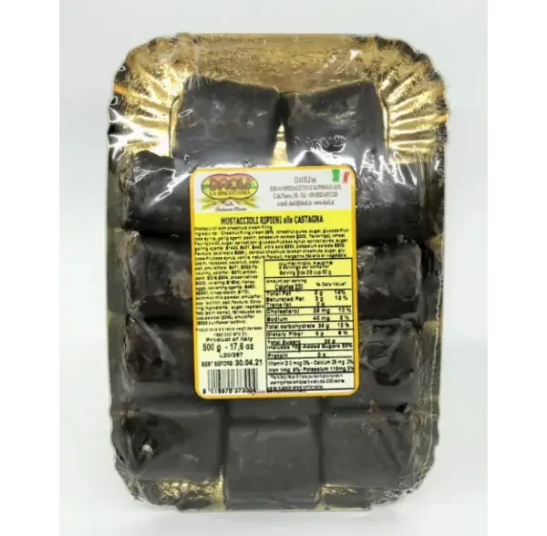 Daoli Mostaccioli Ripieni alla Castagna Filled Biscuits 500g