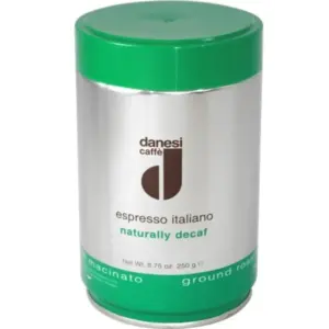 Decaf Espresso Ground Coffee by Danesi Naturally Decaf 8.8oz