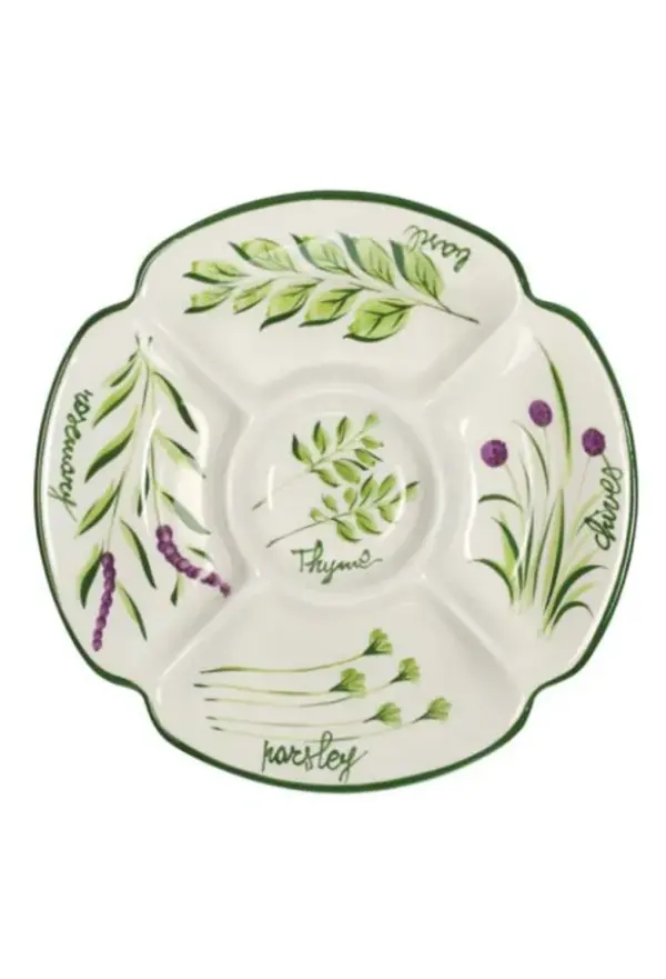 Decoro Erbe 15 Inch Antipasto Plate Appetizer Tray V426