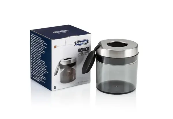 DeLonghi Dedica 170g Coffee Canister for Ground Coffee Storage
