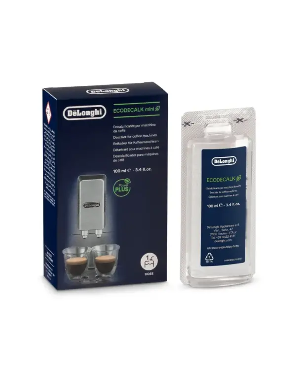 De'Longhi EcoDecalk Mini Coffee Machine Descaler & Limescale Remover 100ml
