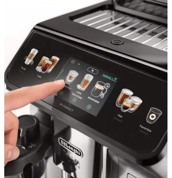DeLonghi Eletta Explore Automatic Espresso Machine with Cold Brew