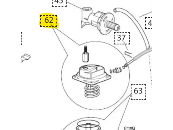 De'Longhi Espresso Machine Upper Boiler Replacement Part