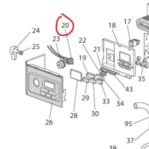 Delonghi Replacement Wiring Harness with Indicator Light