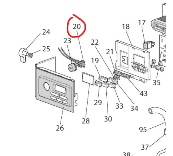 Delonghi Replacement Wiring Harness with Indicator Light