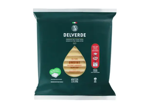 Delverde Instant Lasagna Semolina Pasta 500g - Quick & Easy Meal - Image 2
