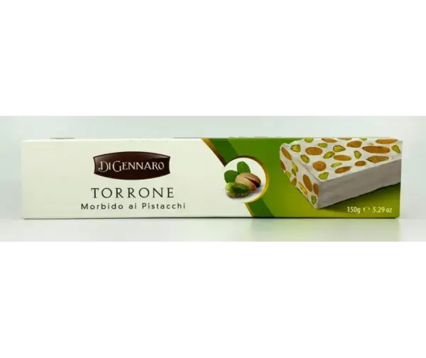 Di Gennaro Pistachio Torrone Italian Nougat Bar 150g - Image 2