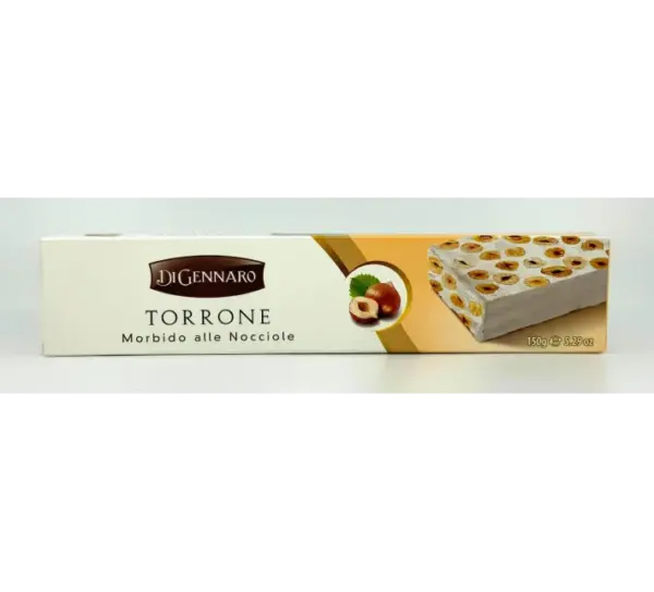 Di Gennaro Soft Hazelnut Torrone Italian Nougat 150g