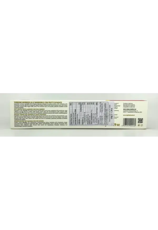 Di Gennaro Soft Torrone Frutti di Bosco 150g Berry Nougat