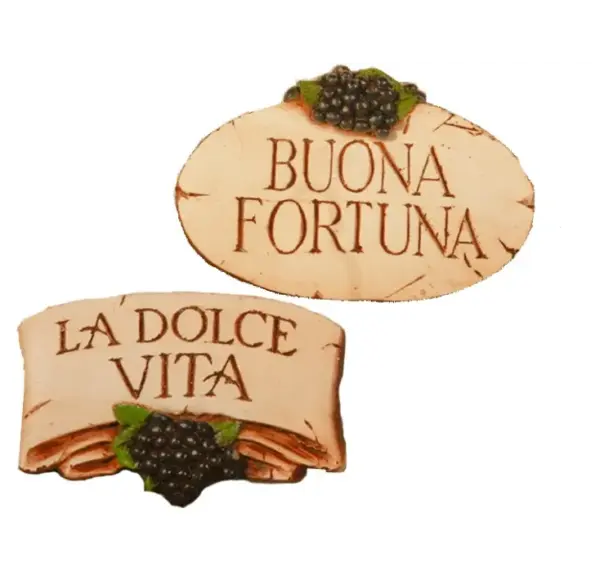 Dolce Vita Fortuna Decorative Wall Plaque for Home Decor