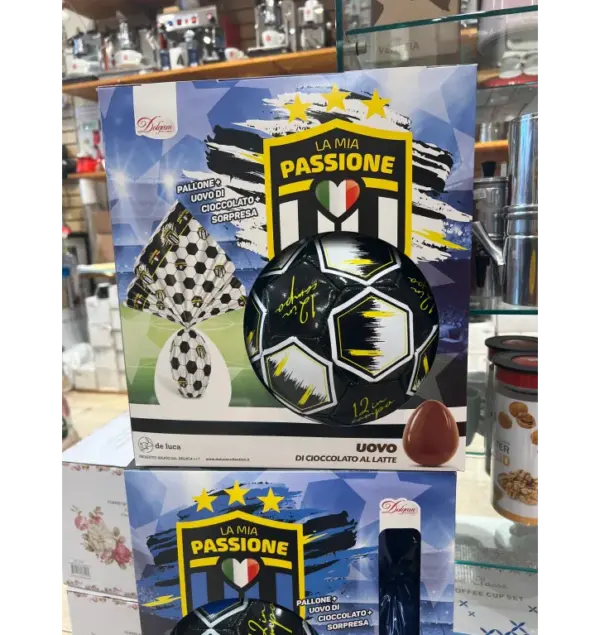 Dolgam Milk Chocolate Easter Egg 120g with Leather Soccer Ball Gift