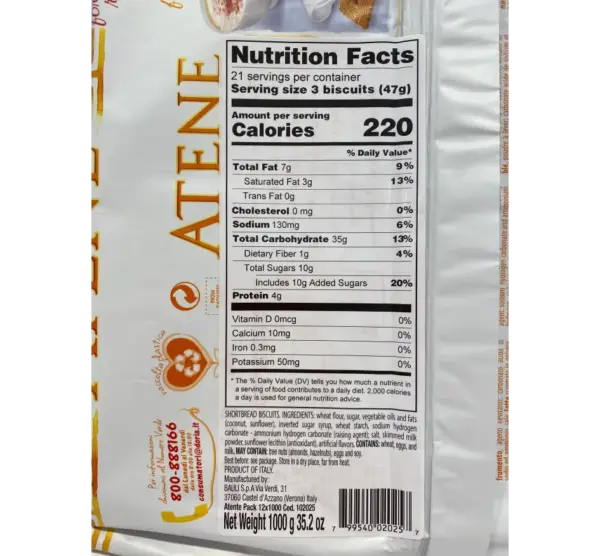 Doria Athens Double Pack Pasta - 1kg (35.3 oz) Italian Durum Wheat