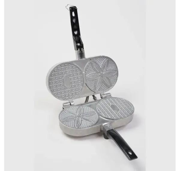 Electric Pizzelle Maker with Non-Stick Plates - Made in USA