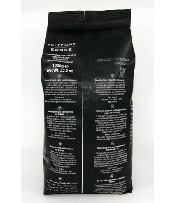 Essse Bar S Espresso Whole Beans 2lb Bag by Essse Caffe