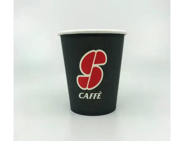 Essse Caffe 8 oz Paper Coffee Cups - 50 Pack Disposable Hot Drink Cups