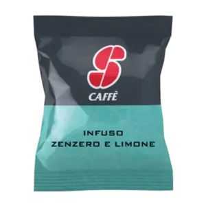 Essse Caffe Lemon Ginger Tea Capsules - 50 Count, Natural Energy Boost