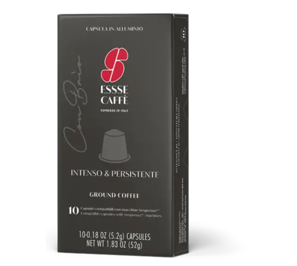 Essse Caffe Nespresso Compatible Capsules, Aluminum 10 Count