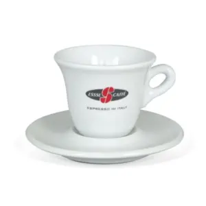 Essse Caffe Porcelain Espresso Cup & Saucer Set